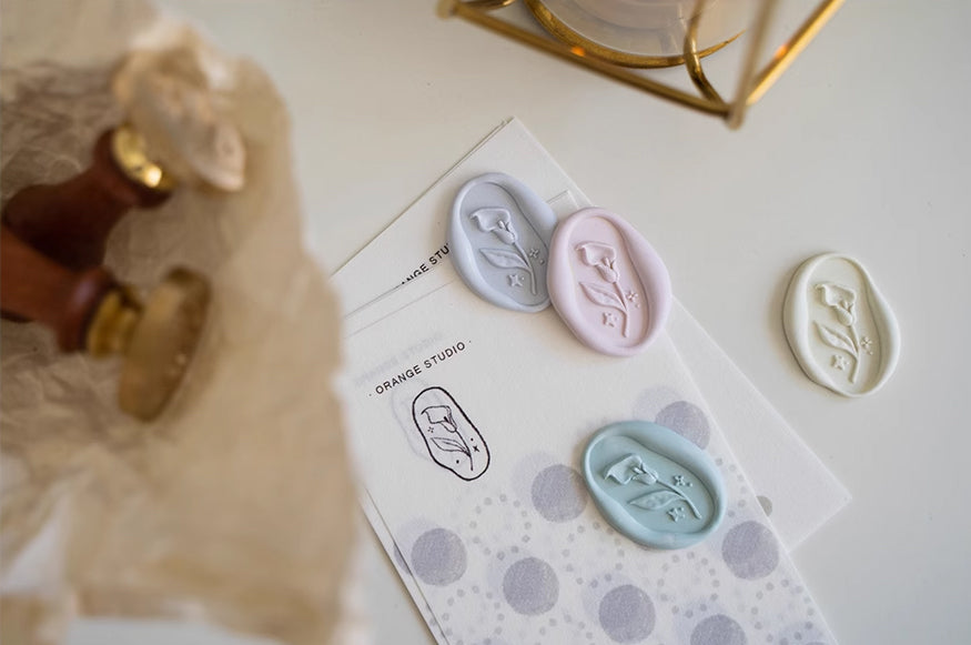 Orange Studio: Lily of the Valley Wax Seal Stamp