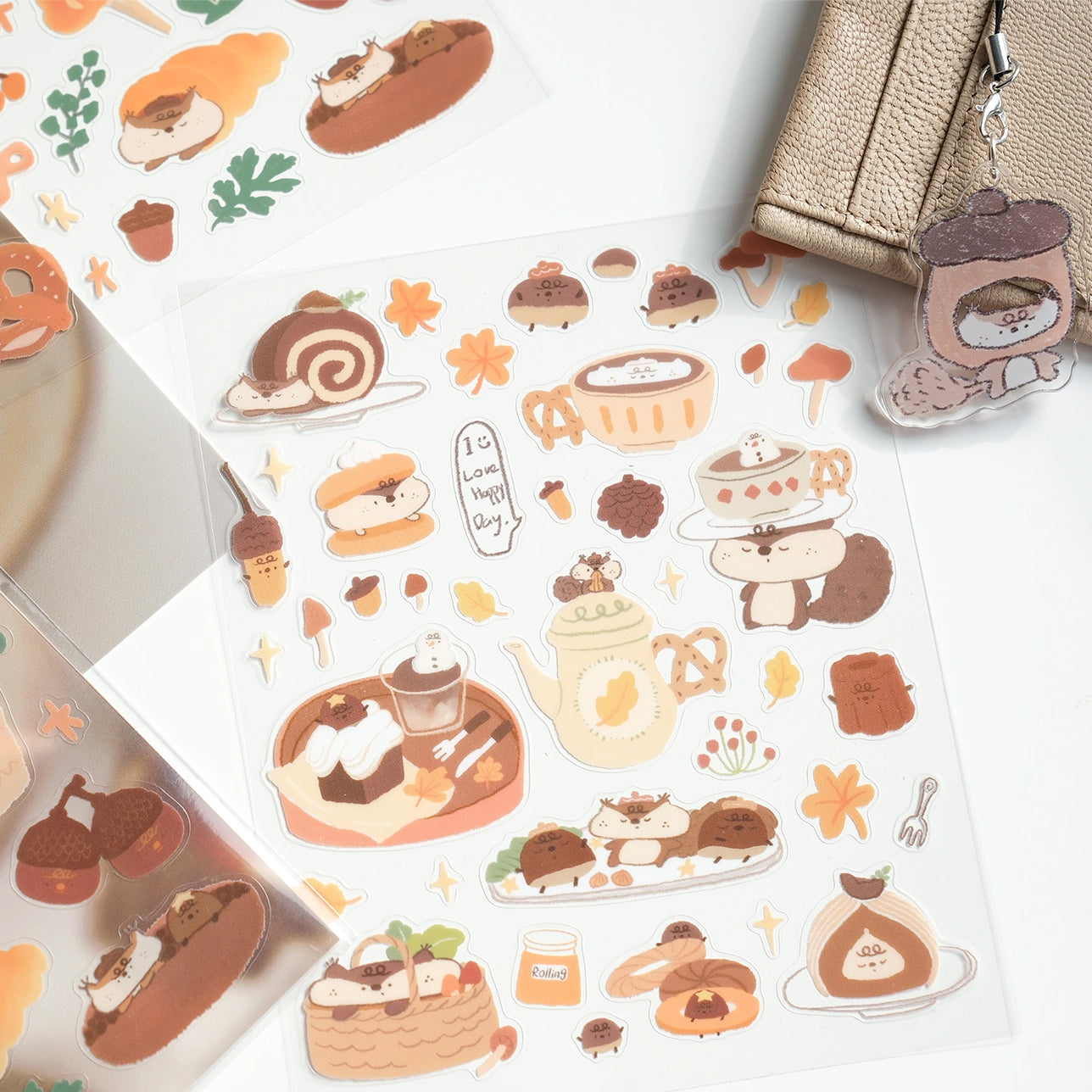 Rolling Island Sticker Sheet: Chestnut Squirrel