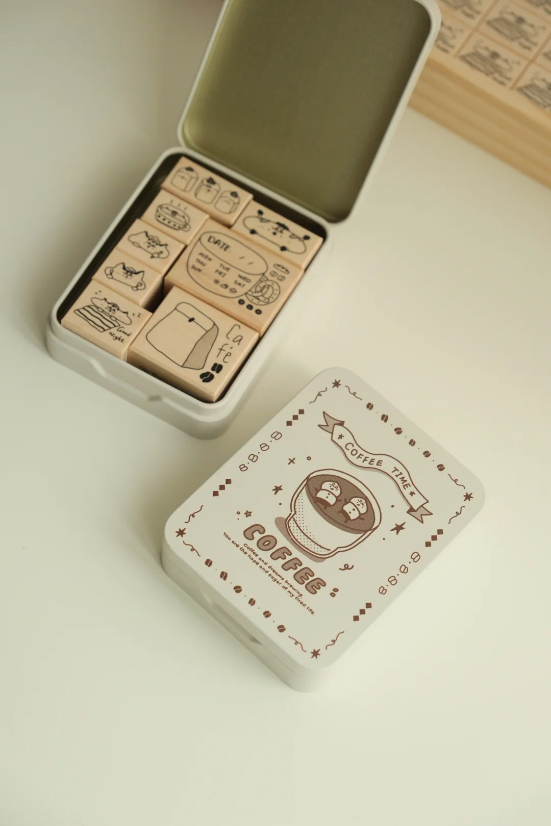 Rolling Island Rubber Stamp: Coffee Time
