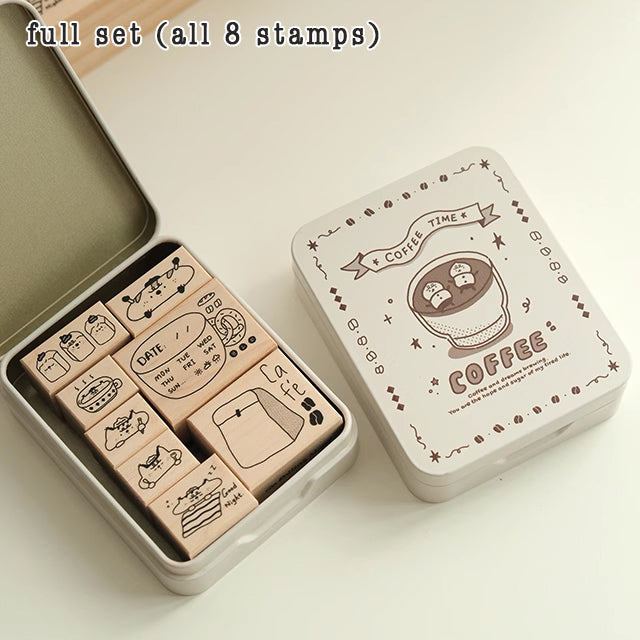 Rolling Island Rubber Stamp: Coffee Time