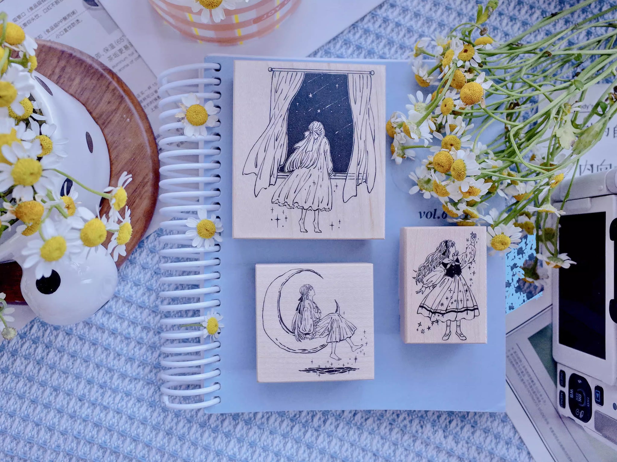 Starry Island Rubber Stamp: Starlight Girls