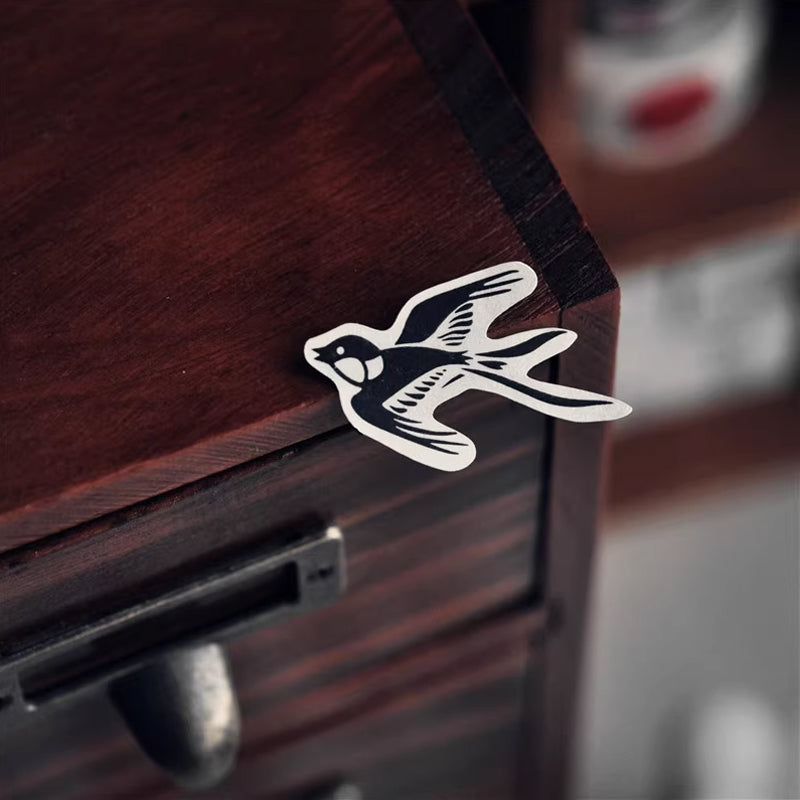 Maru Stationery Sticker Sheet: Swallow