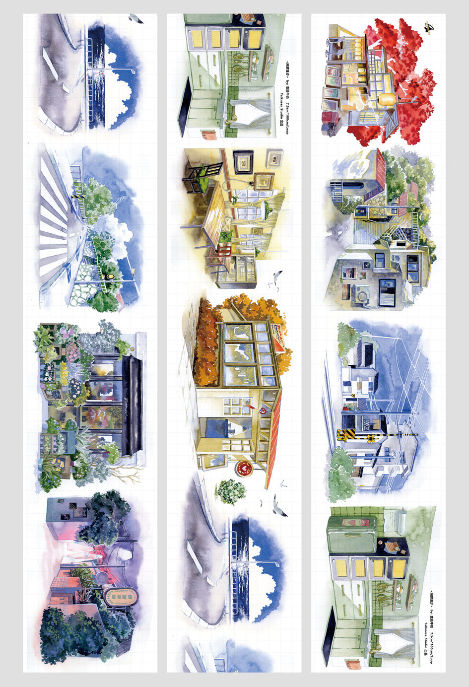 Talkness Studio Masking Tape: A Walk Through Town