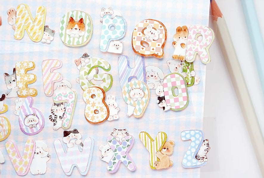 Tang Yuan Masking Tape: Lovely Number and Letter