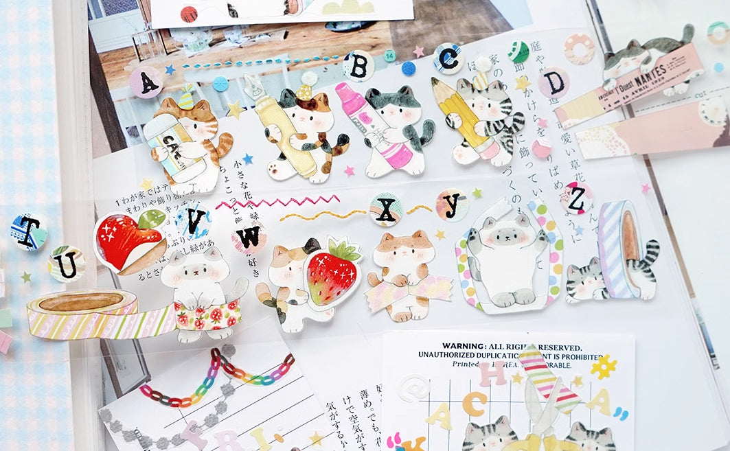 Tang Yuan Masking Tape: Meow Stationery