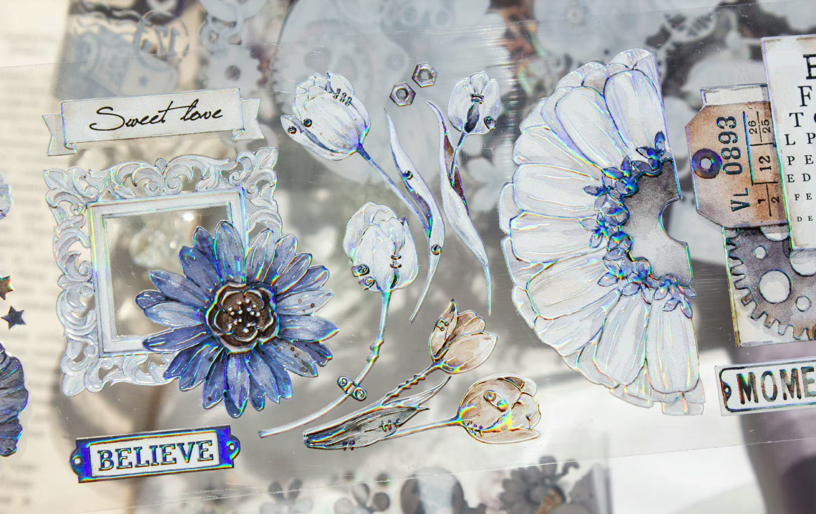 Timegrid Masking Tape: Old Flowers