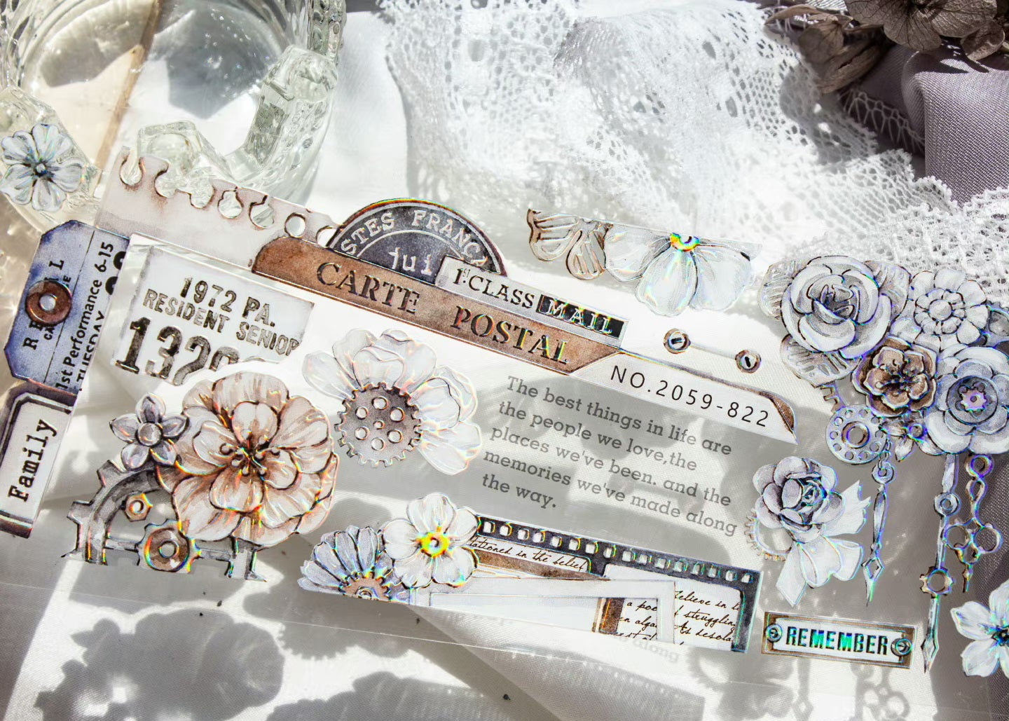 Timegrid Masking Tape: Old Flowers