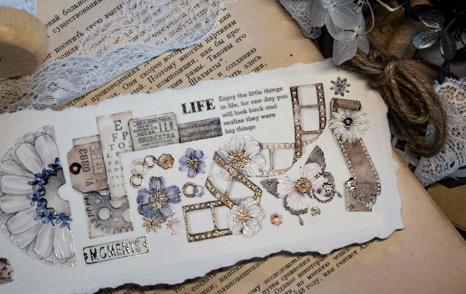 Timegrid Masking Tape: Old Flowers