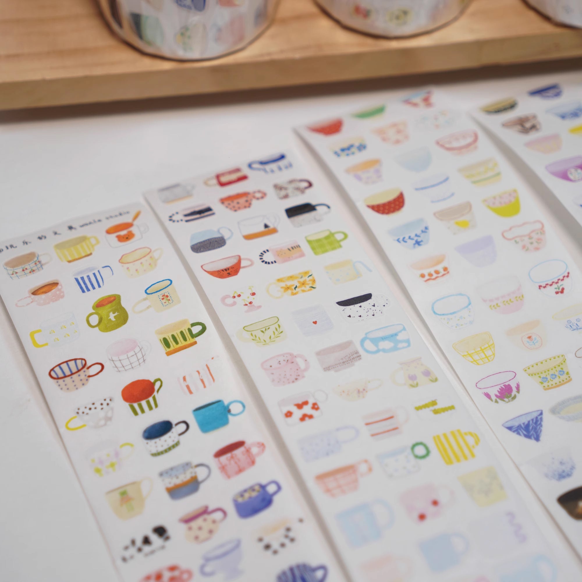 Wanle Studio Sticker Tape: One Cup One Bowl