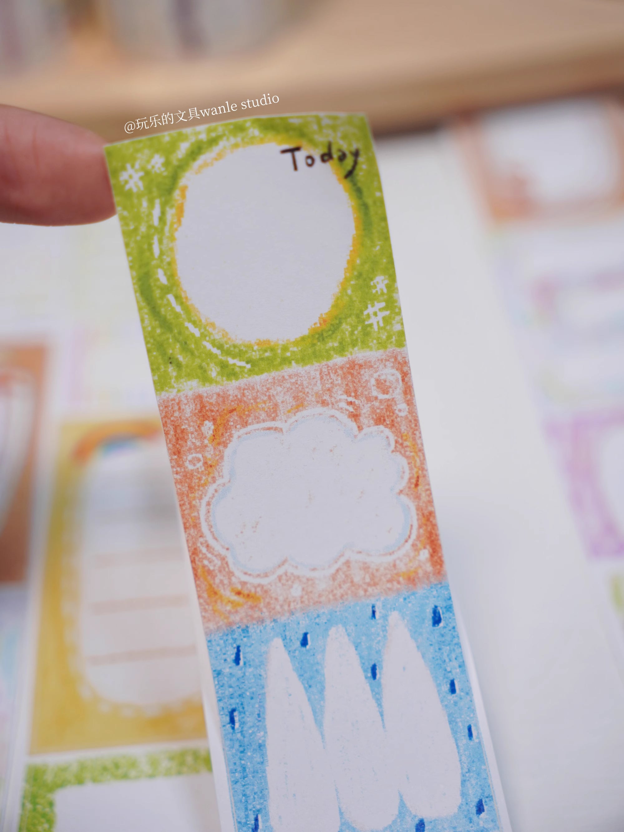 Wanle Studio Sticker Tape: Rainbow Memo