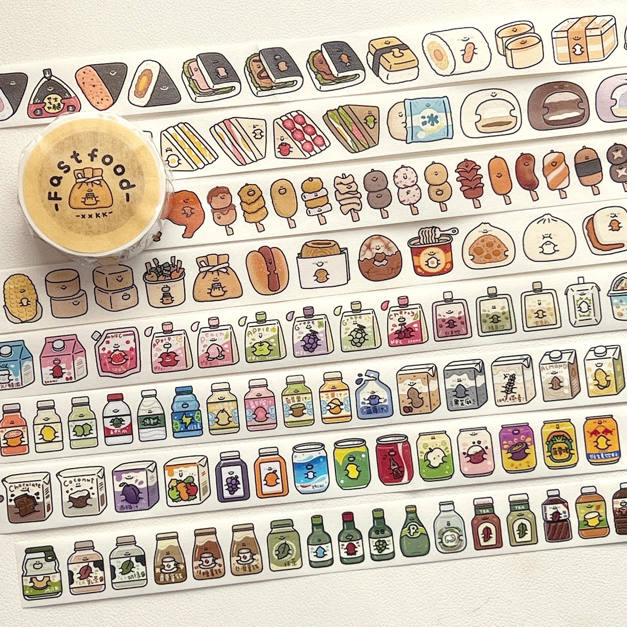 XXKK Studio Washi Tape: Food and Drinks 2