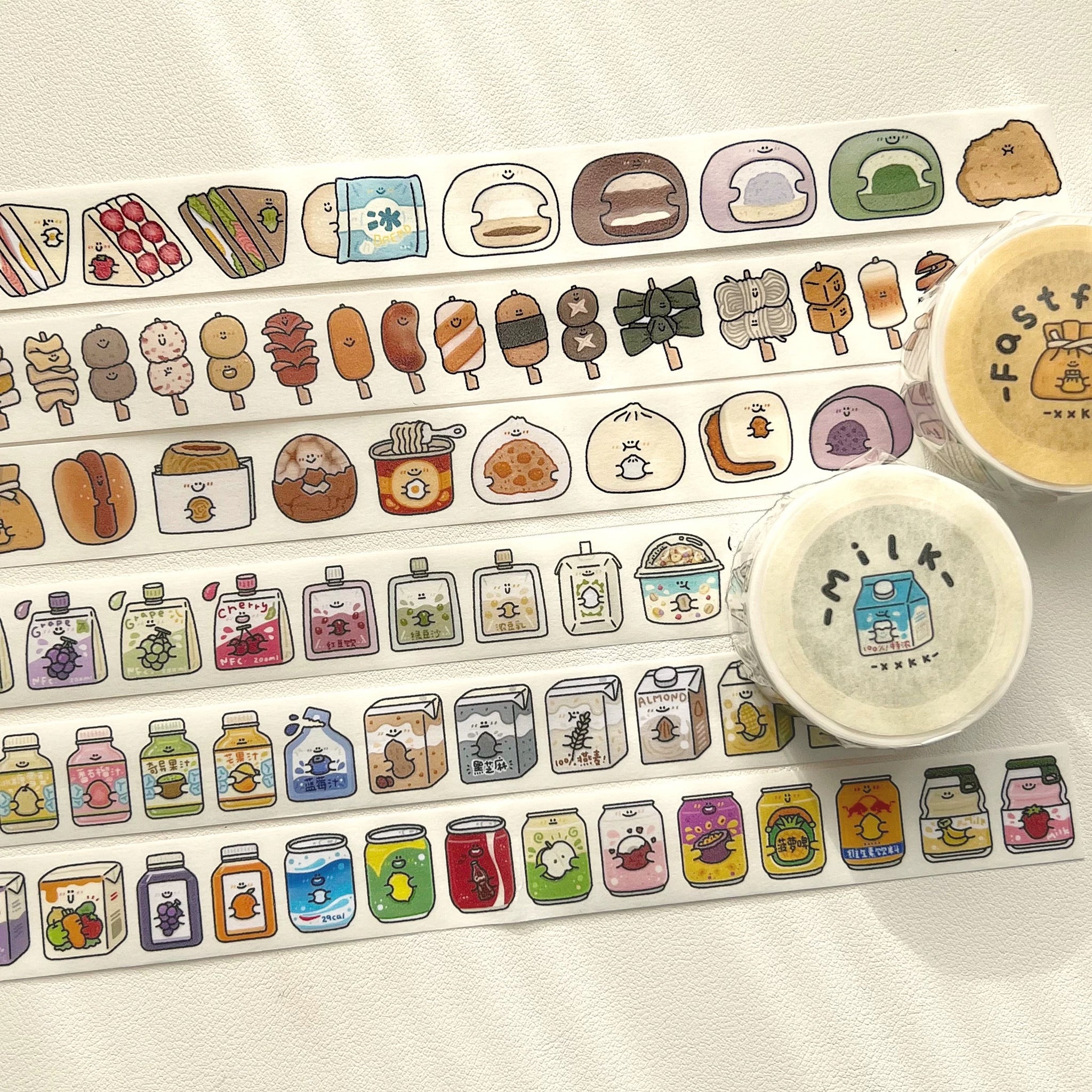 XXKK Studio Washi Tape: Food and Drinks 2