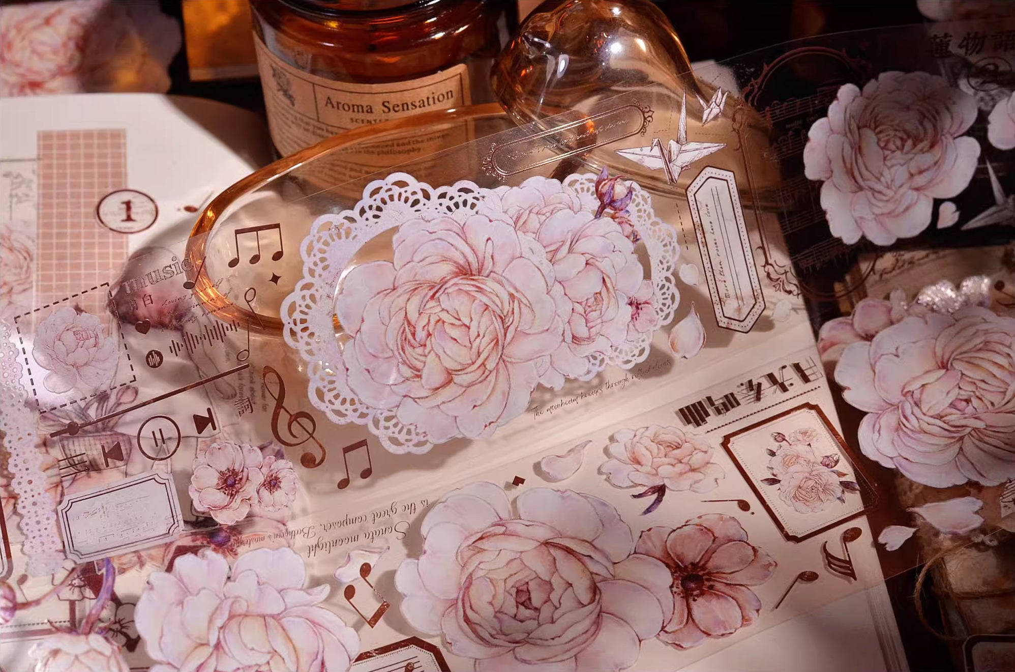 Xiaobai's House Masking Tape: Pink Peony