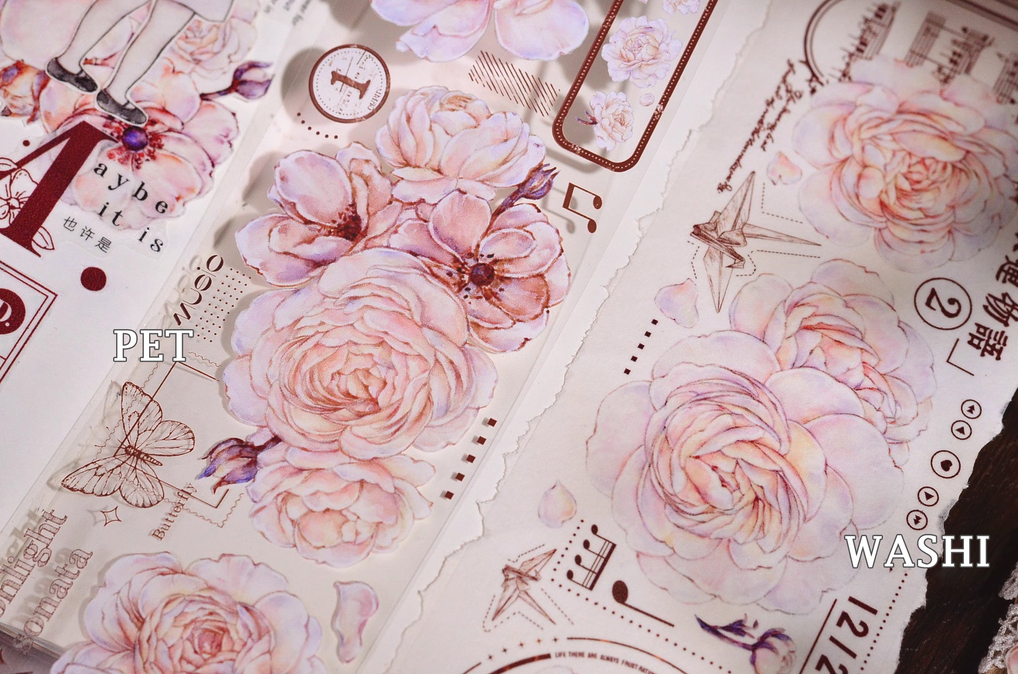 Xiaobai's House Masking Tape: Pink Peony