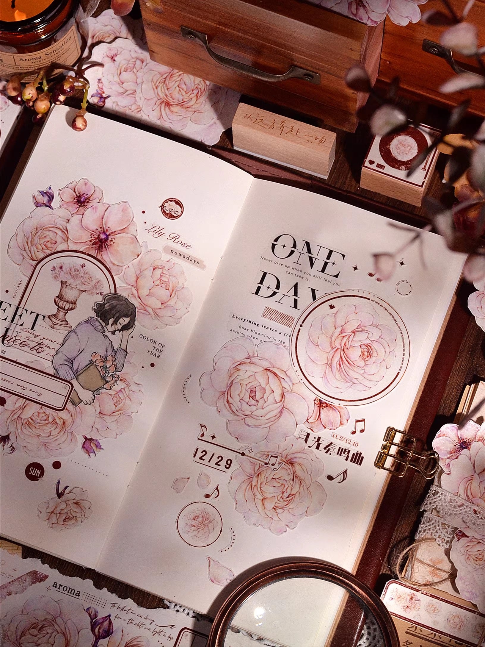 Xiaobai's House Masking Tape: Pink Peony