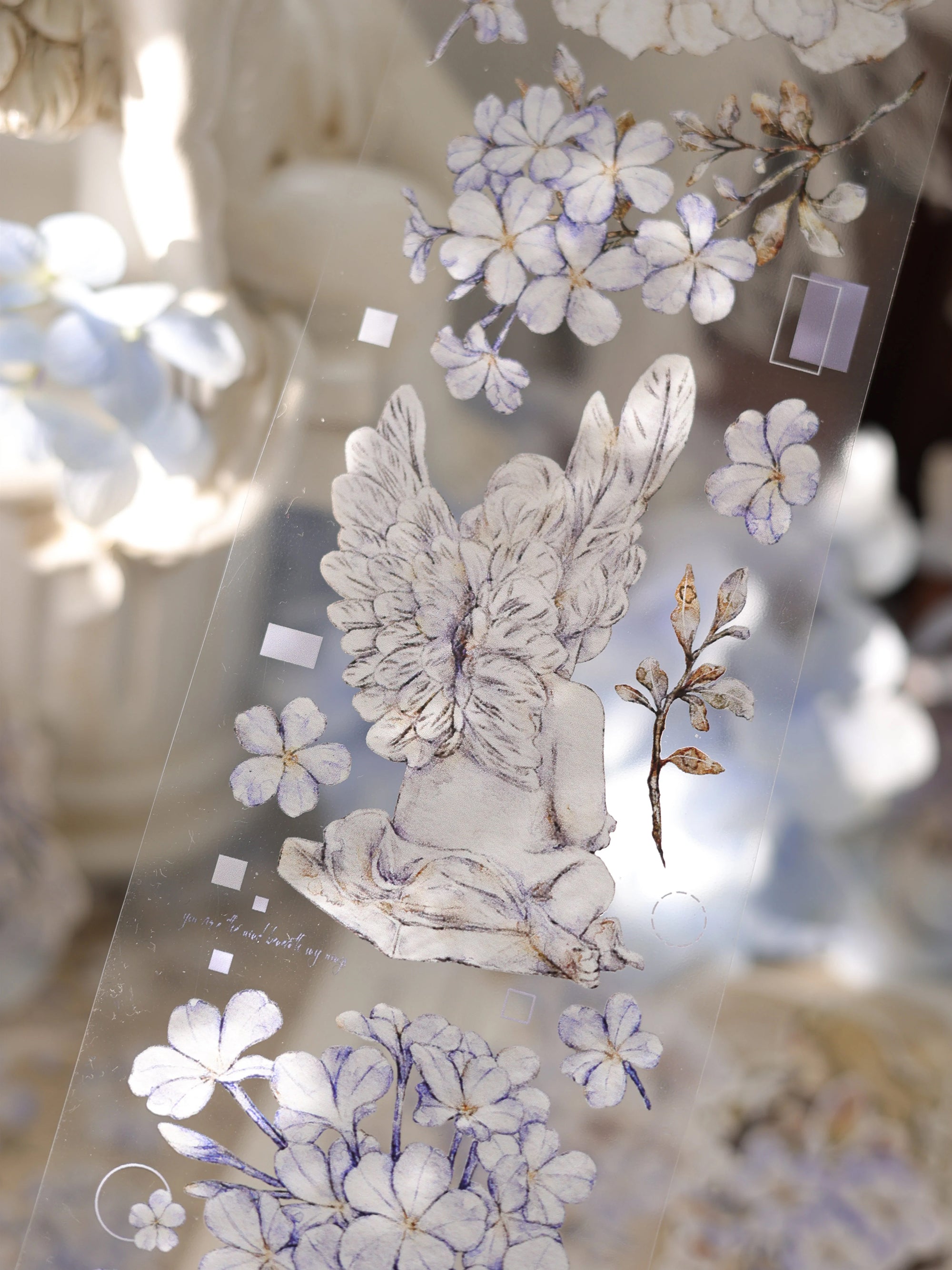 Xiaobai's House Masking Tape: Blue Snow Flowers