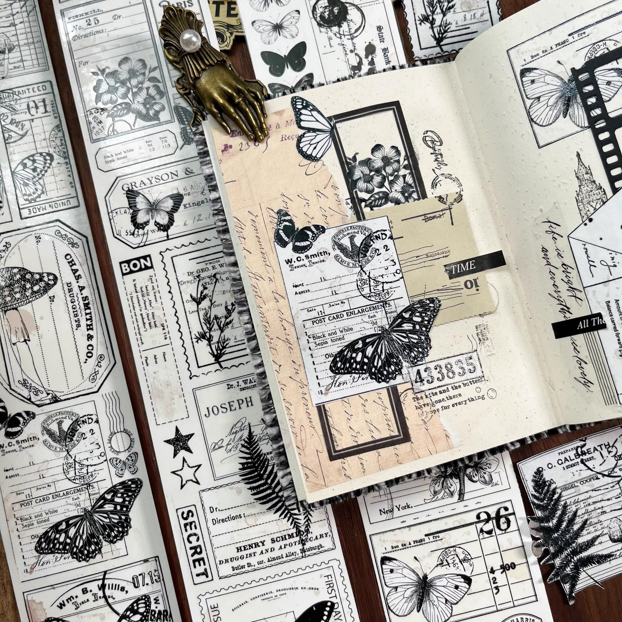 Yier Masking Tape: Butterfly and Letter