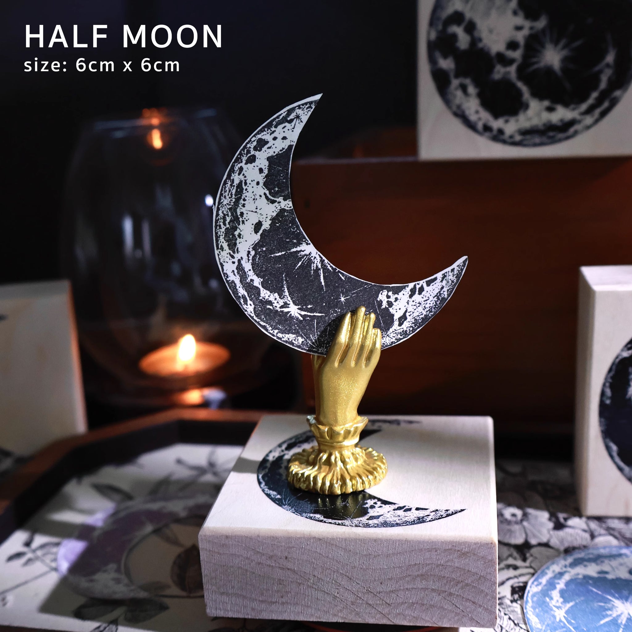 Yier Rubber Stamp: Moon