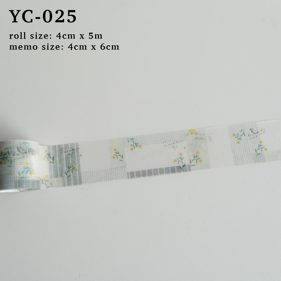 Yohaku Masking Tapes: YC-022 to YC-025