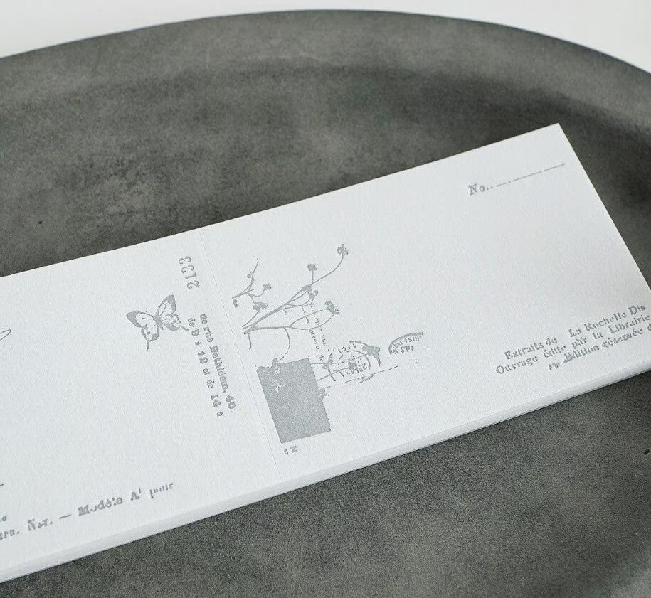 Yohaku Lettepress Notepad: M-134