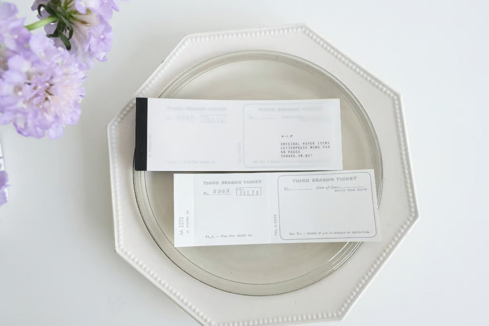 Yohaku Lettepress Notepad: M-167 and M-168