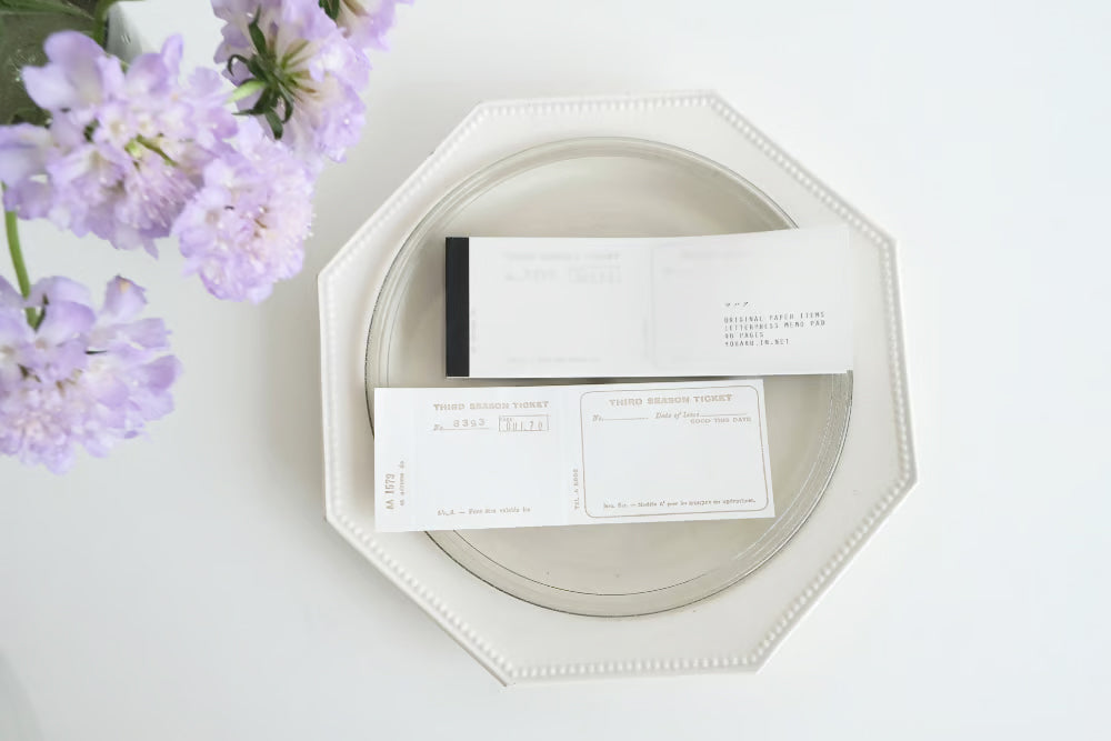 Yohaku Lettepress Notepad: M-167 and M-168