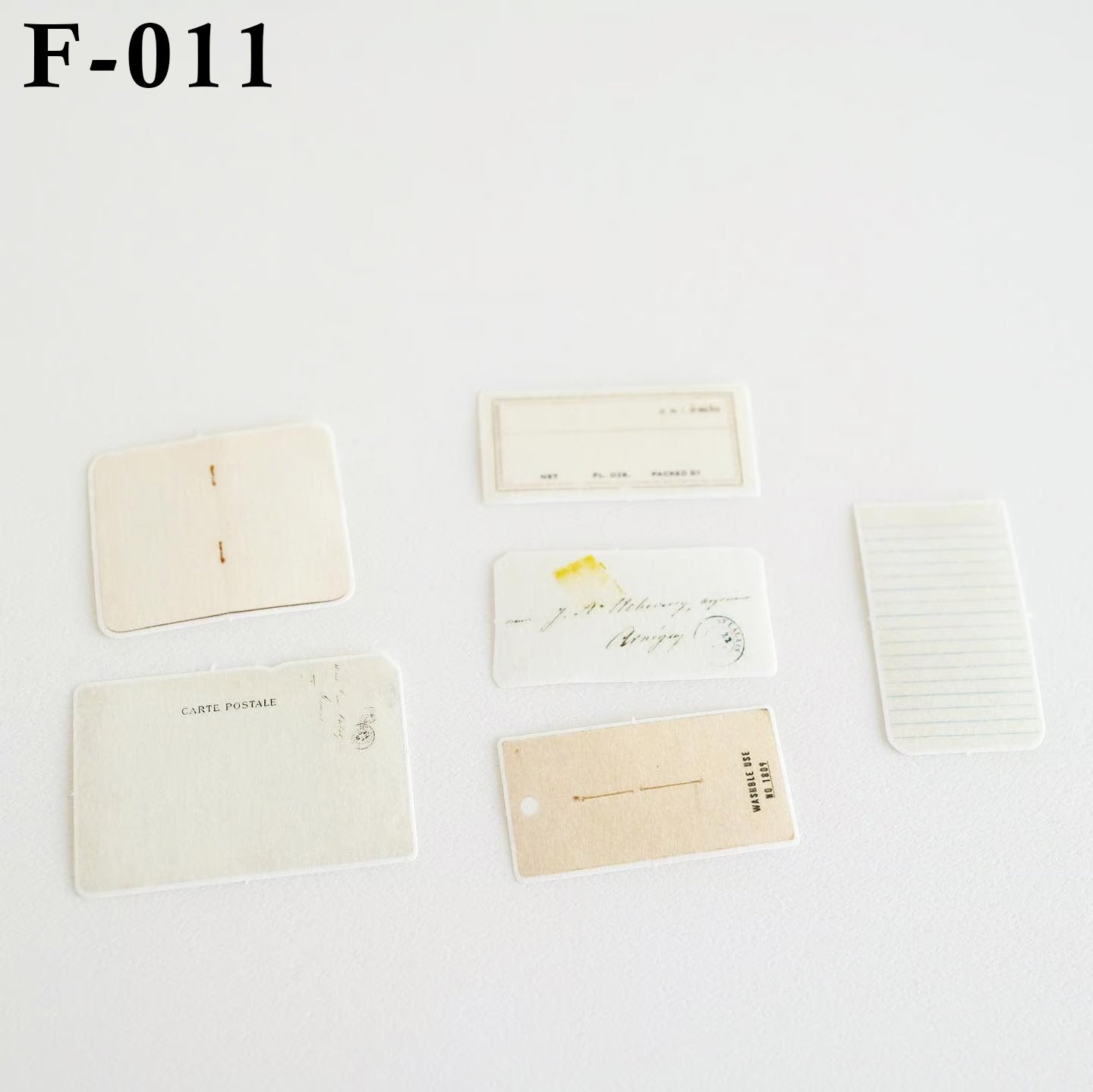 Yohaku Flake Seal Stickers: F-002 to F-014