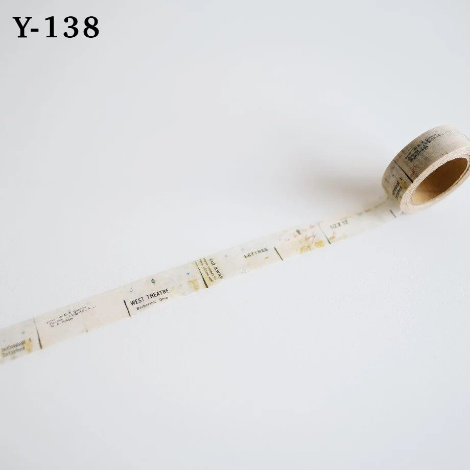 Yohaku Masking Tapes: Y-138 - Y-162