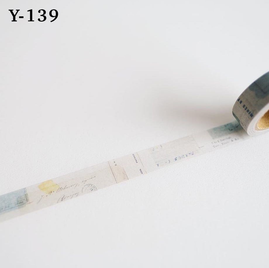 Yohaku Masking Tapes: Y-138 - Y-162