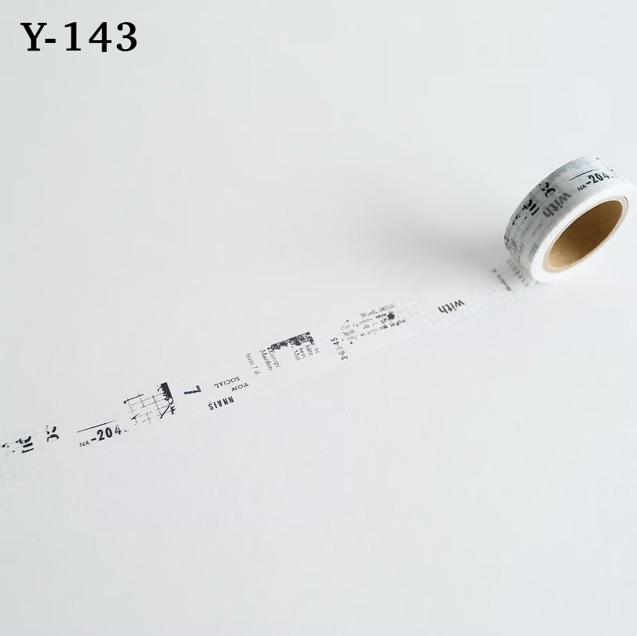 Yohaku Masking Tapes: Y-138 - Y-162