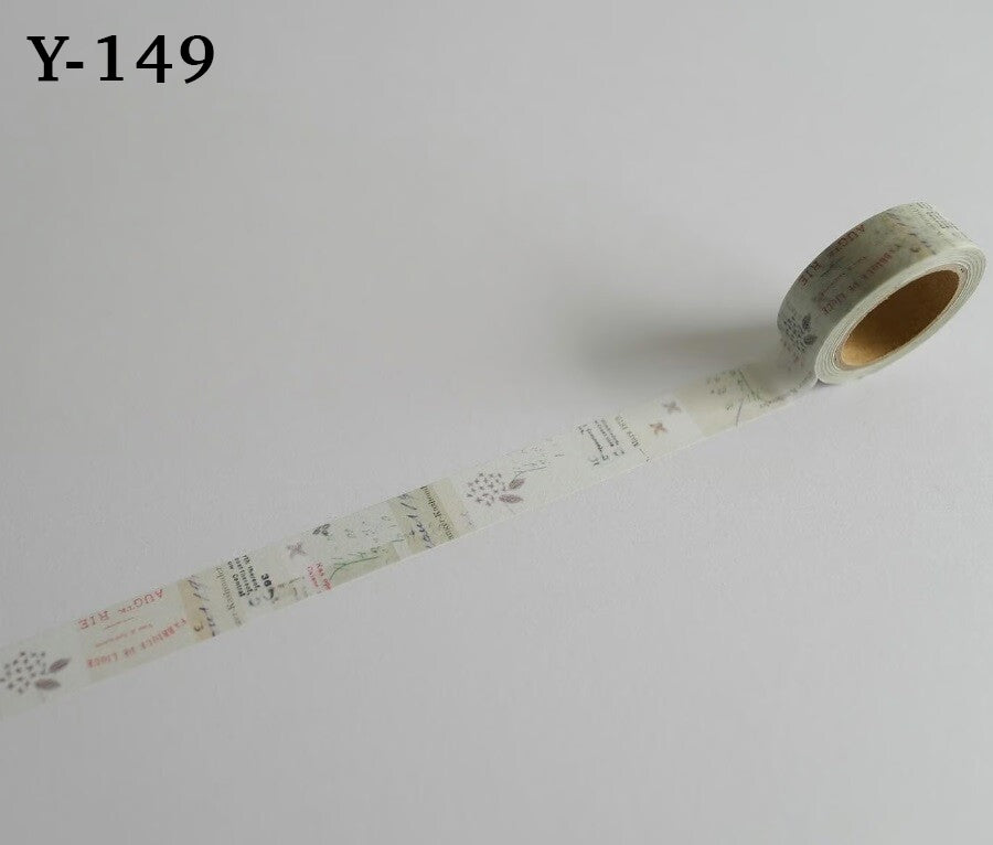 Yohaku Masking Tapes: Y-138 - Y-162