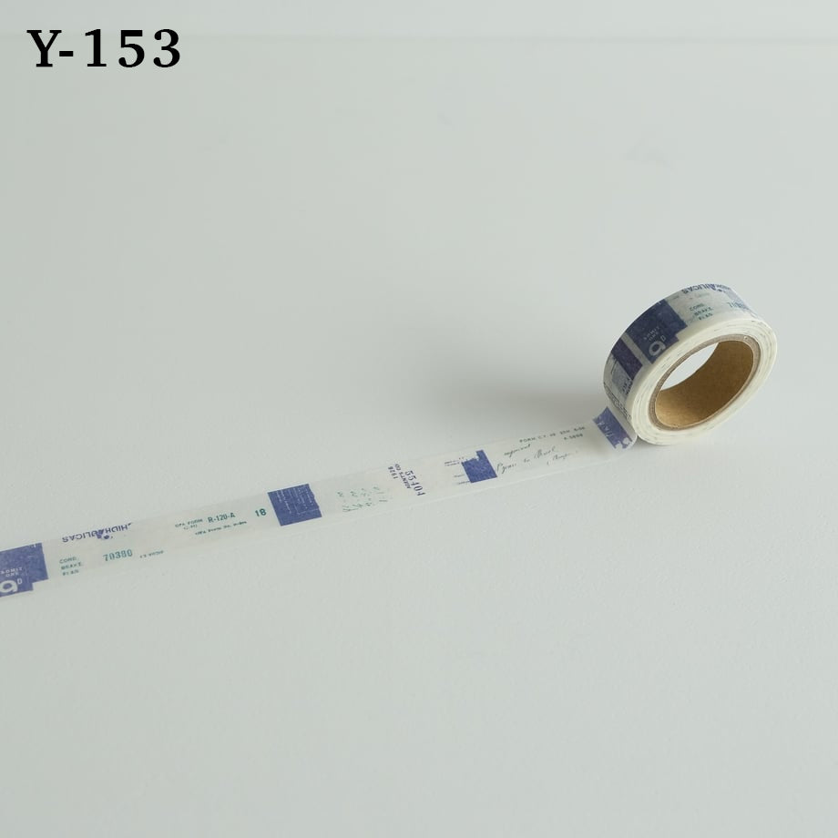 Yohaku Masking Tapes: Y-138 - Y-162