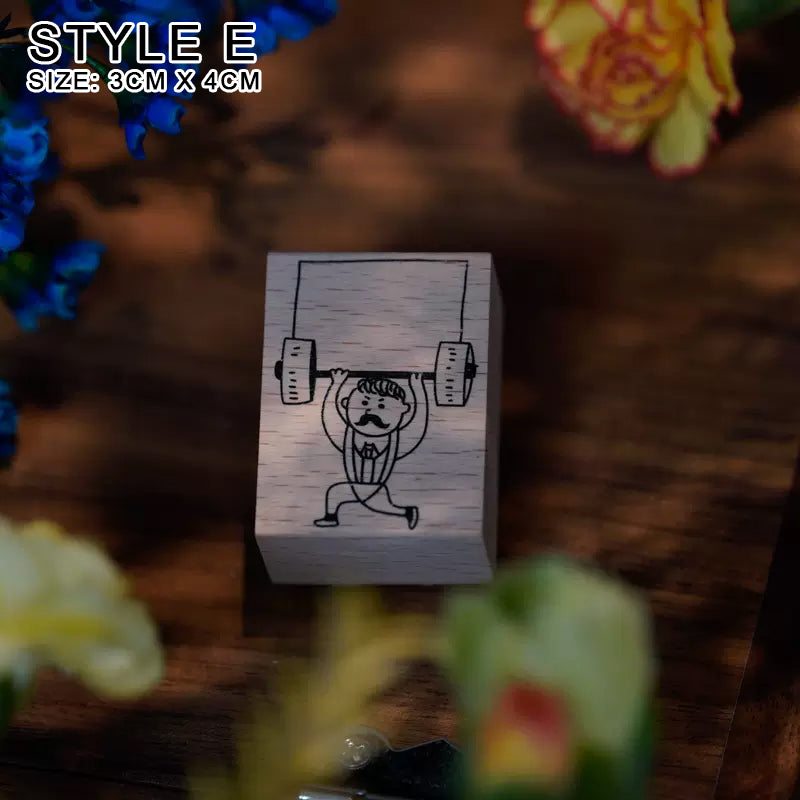 Yowoo Studio Rubber Stamp: Journal Label