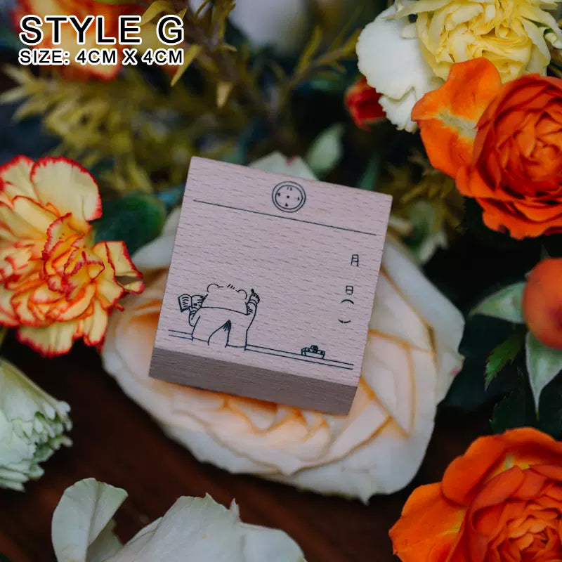 Yowoo Studio Rubber Stamp: Journal Label