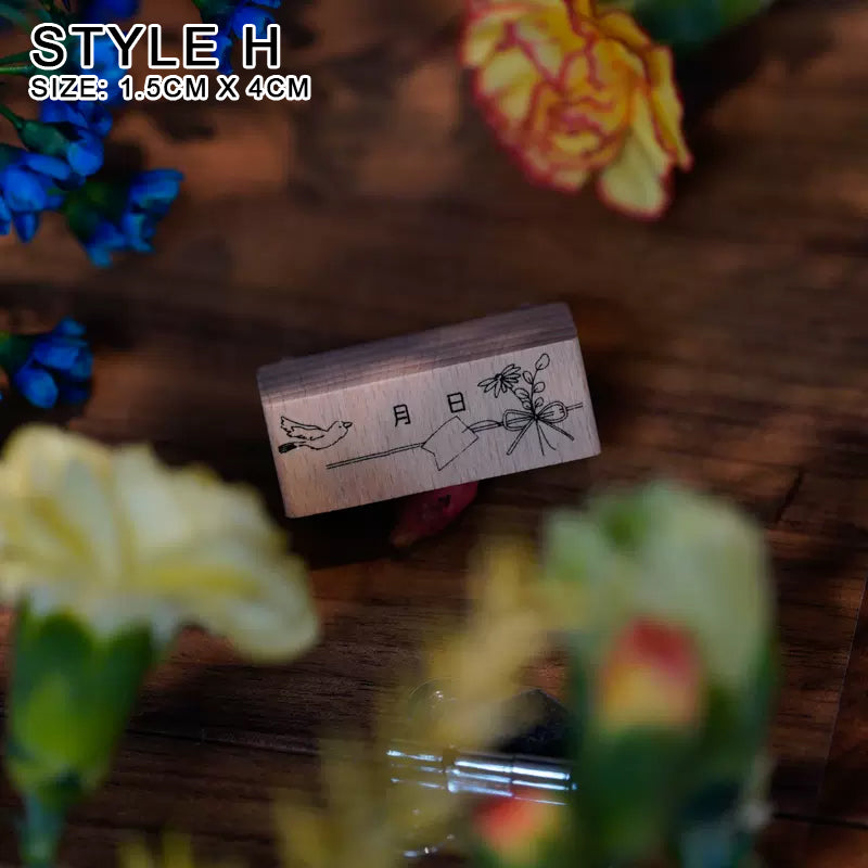 Yowoo Studio Rubber Stamp: Journal Label
