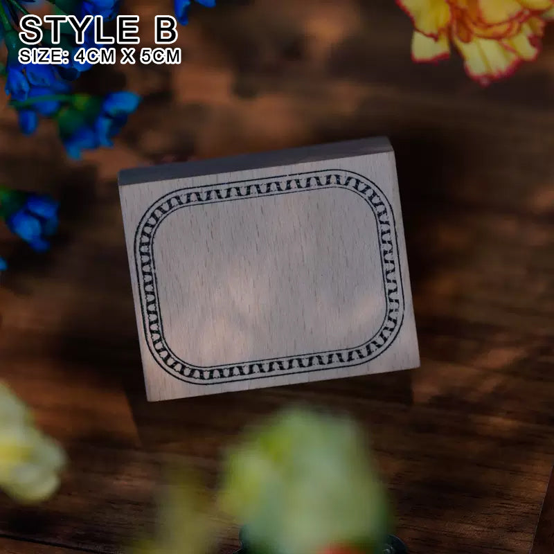 Yowoo Studio Rubber Stamp: Retro Frames
