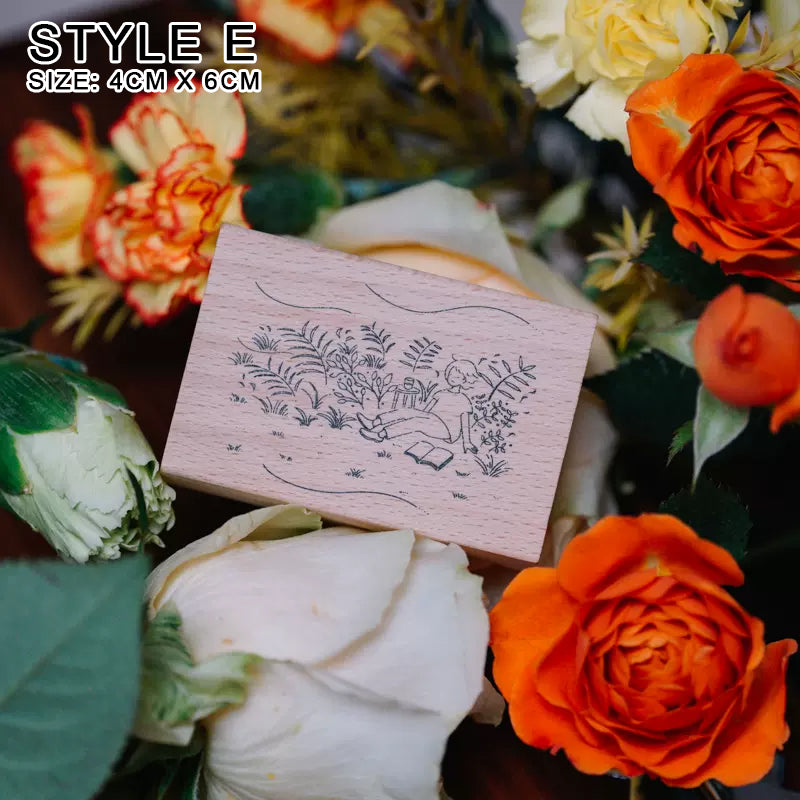 Yowoo Studio Rubber Stamp: Simple Life