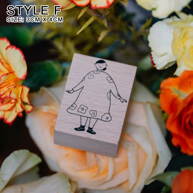 Yowoo Studio Rubber Stamp: Simple Life