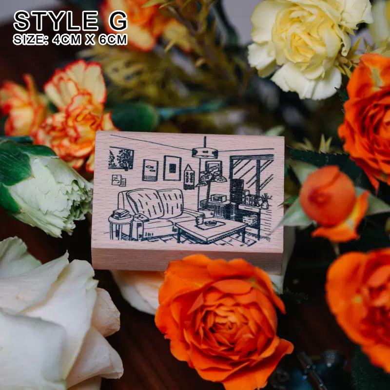 Yowoo Studio Rubber Stamp: Simple Life