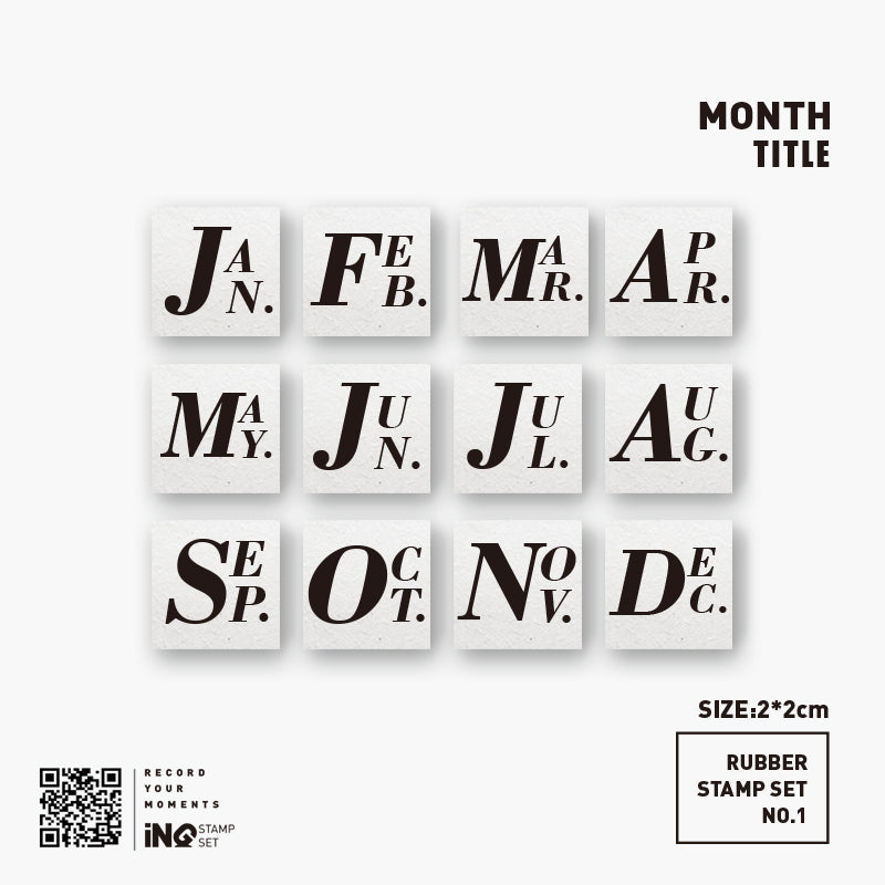 7ULY Rubber Stamp: Calendar