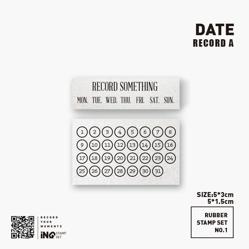 7ULY Rubber Stamp: Calendar