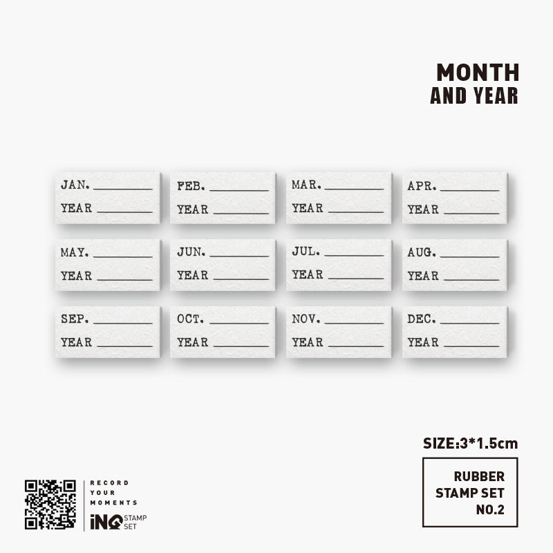 7ULY Rubber Stamp: Calendar