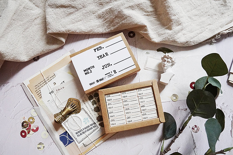 7ULY Rubber Stamp: Calendar