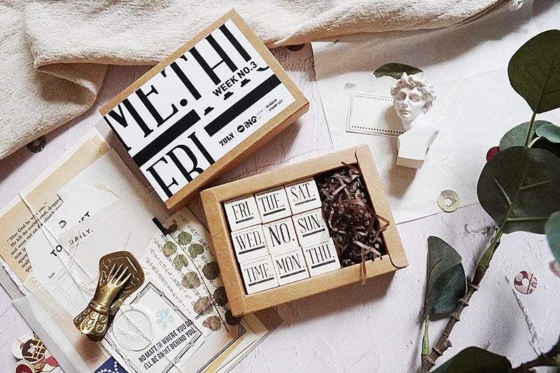 7ULY Rubber Stamp: Calendar