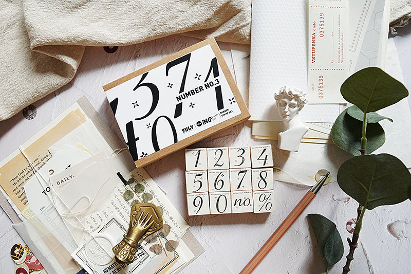 7ULY Rubber Stamp: Numbers