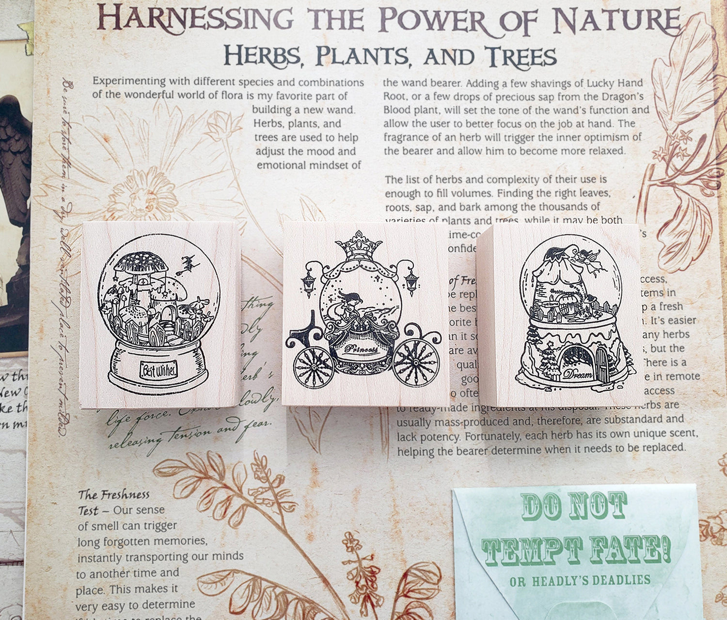Anna Stationery: World Inside a Snow Globe Series Stamps