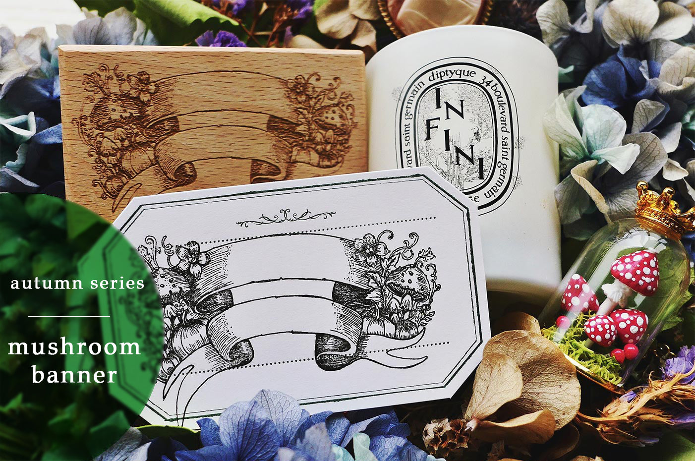 Autumn Series Original Design Rubber Stamp