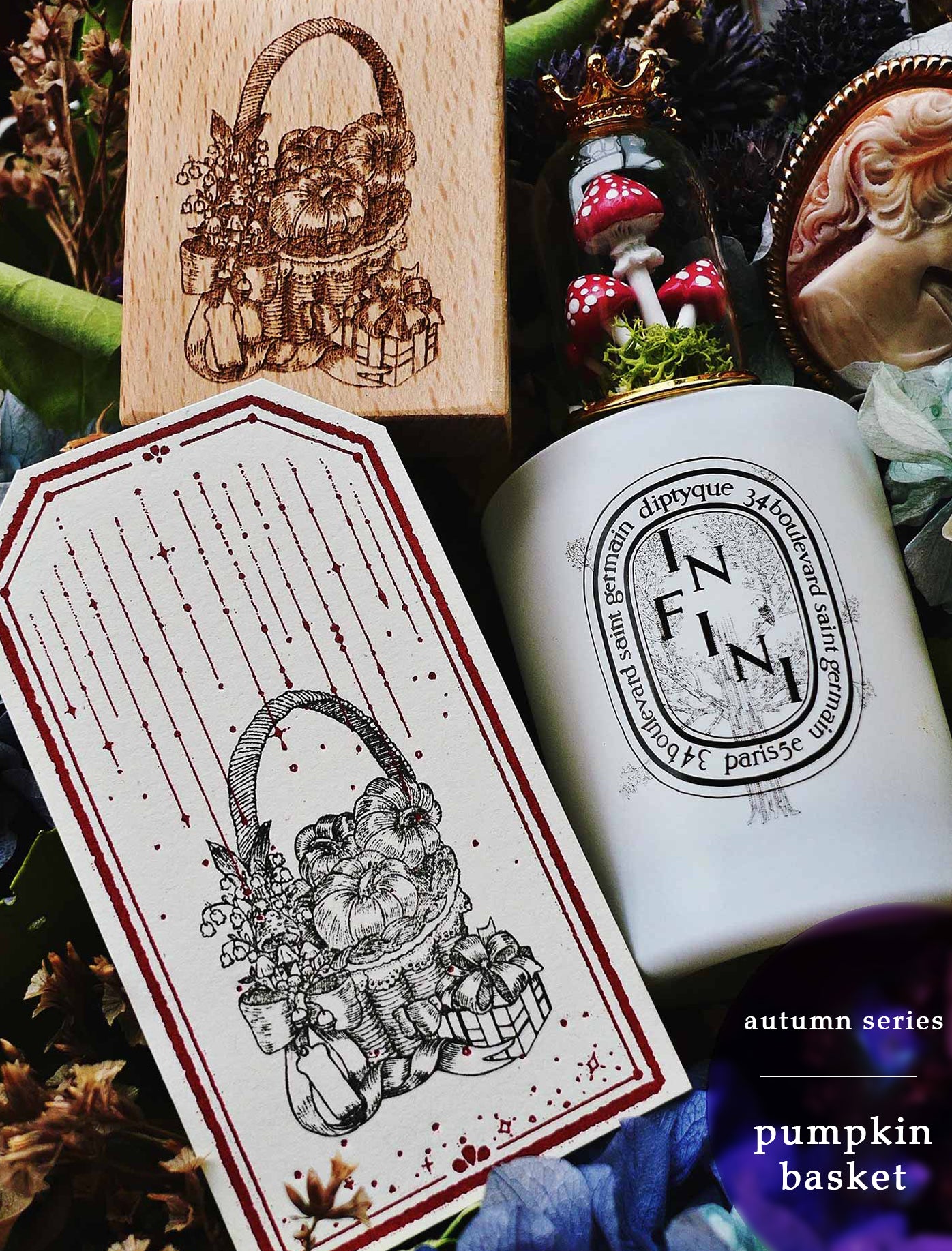 Autumn Series Original Design Rubber Stamp