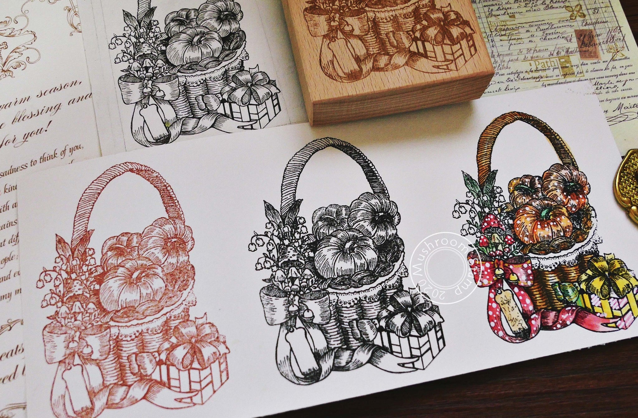 Autumn Series Original Design Rubber Stamp