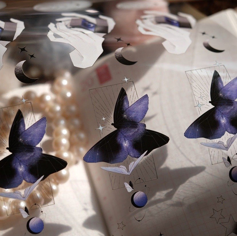 Burn After Reading: Cosmic Butterfly Masking Tape